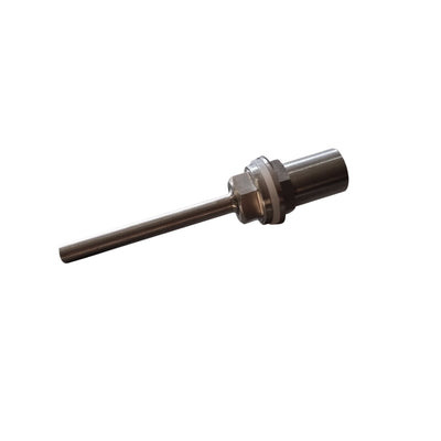 100mm Weldless Thermowell, 1/2″ BSB Thread - Three Chins Brewing