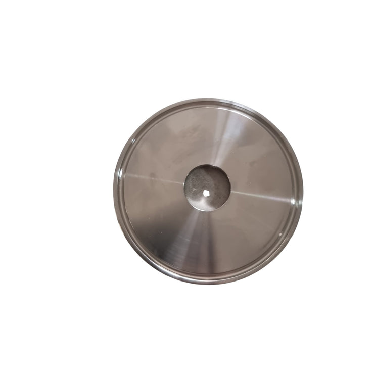 3″ Tri Clover End Cap with 22mm Hole - Three Chins Brewing