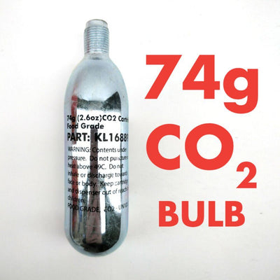 74g CO2 Cartridge | The Big Bulb | (5/8-18UNF Thread) - Three Chins Brewing