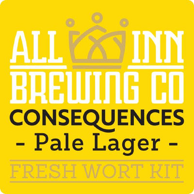 All Inn Consequences Pale Lager FWK - Three Chins Brewing