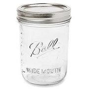 Ball Wide Mouth Pint 16-Ounce Glass Mason Jar with Lids and Bands - Three Chins Brewing