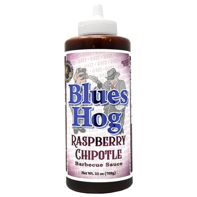 Blues Hog "Raspberry Chipotle" BBQ Sauce - 709g Squeeze Bottle - Three Chins Brewing