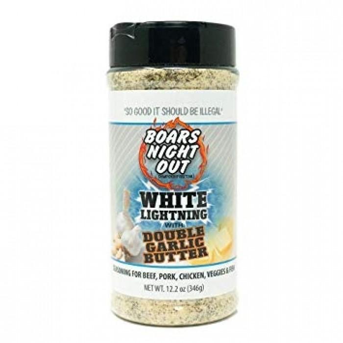 Boars Night Out White Lightning Double Garlic Rub - Three Chins Brewing