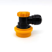 Duotight 8mm (5/16") x Ball Lock Disconnect (Black + Yellow/Liquid)) - Three Chins Brewing