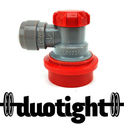 Duotight 8mm (5/16") x Ball Lock Disconnect (Grey+ Red/Gas) - Three Chins Brewing
