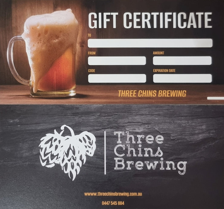 e-gift card - Three Chins Brewing