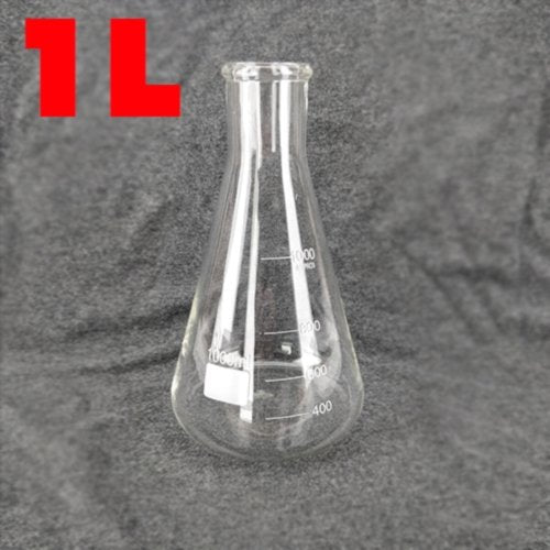 Erlenmeyer Conical Flask 1000ml (Borosilicate) (1L) - Three Chins Brewing