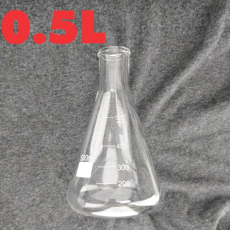 Erlenmeyer Conical Flask 500ml (Borosilicate) (0.5L) - Three Chins Brewing