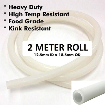 Heavy Duty Silicone Tube - 2m Roll (12.5mm ID x 18.5mm OD) - Three Chins Brewing