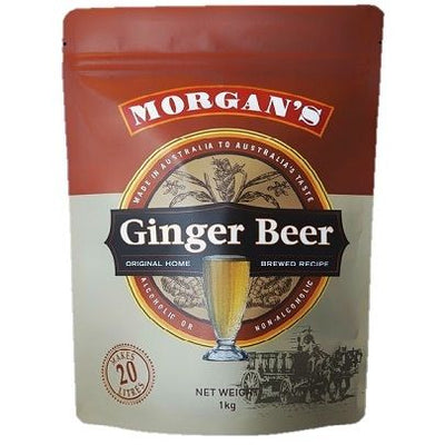 Morgans Ginger Beer 1kg Pouch + Yeast - Three Chins Brewing