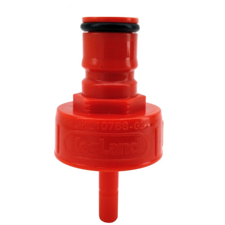 Red Plastic Carbonation & Line Cleaning Cap & FermZilla Pressure Cap - Three Chins Brewing