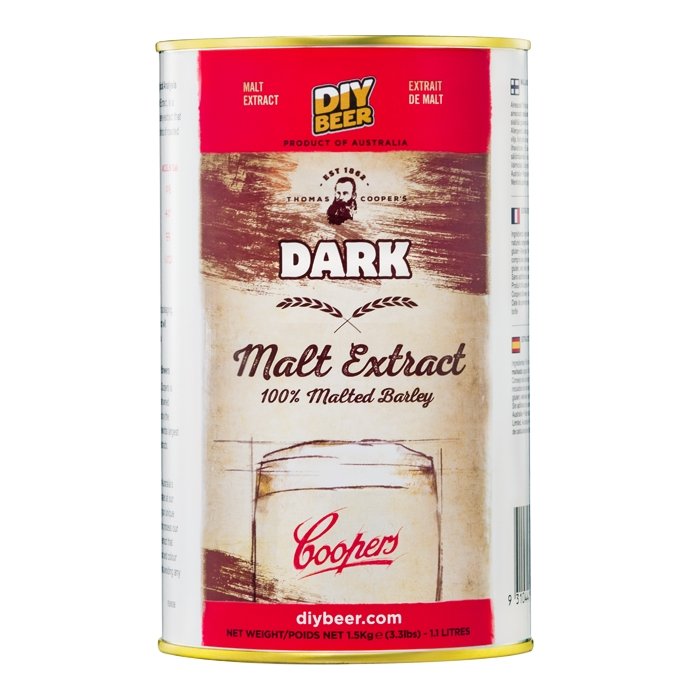 THOMAS COOPERS DARK MALT EXTRACT (1.5KG) - Three Chins Brewing
