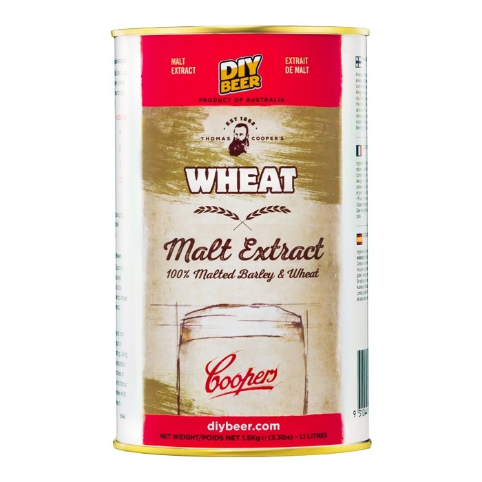 THOMAS COOPERS WHEAT MALT EXTRACT (1.5KG) - Three Chins Brewing